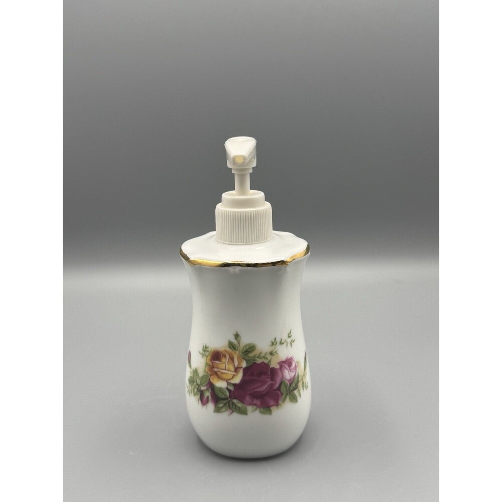 Vintage Royal Albert Old Country Roses Lotion Soap Dispenser